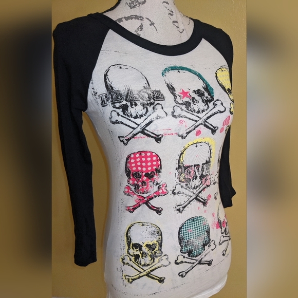 Skull T-Shirt Cotton Size Small - Picture 2 of 7